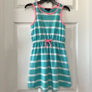 GAP Kids Dress Aqua and Pink Stripes